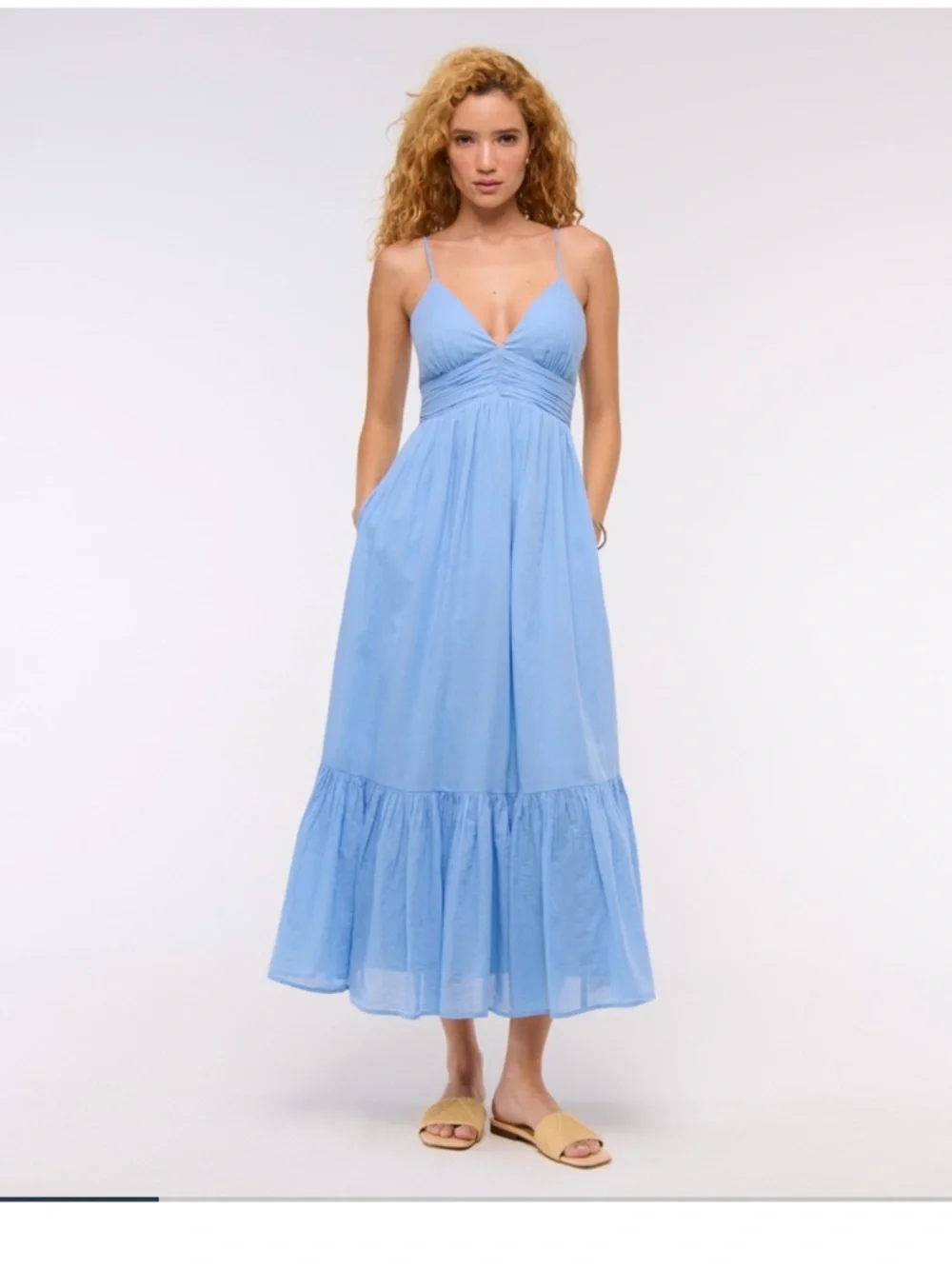 NWT Bra-Free Flowy Tie Back Maxi Dress - Picture 1 of 4